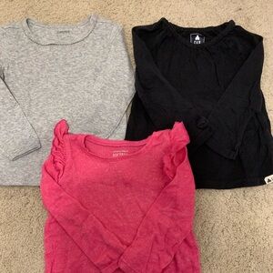 Lot of 3 Girls Long Sleeve Shirts 18-24 months - Gymboree, Gap, Jumping …